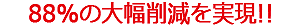 88%削減