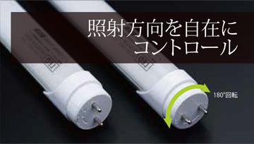 180度回転する口金機構