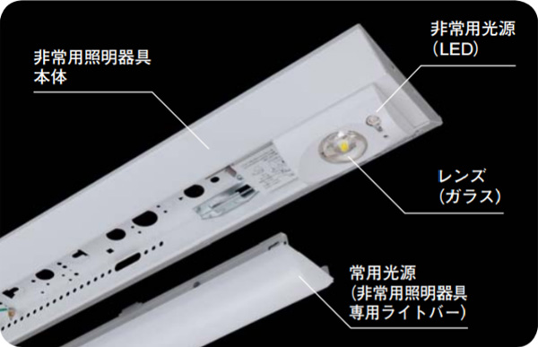 XLG201DGNK LE9 || 一体型LED非常用ベースライト Panasonic iDシリーズ 【Dスタイル W230 天井直付型 電池