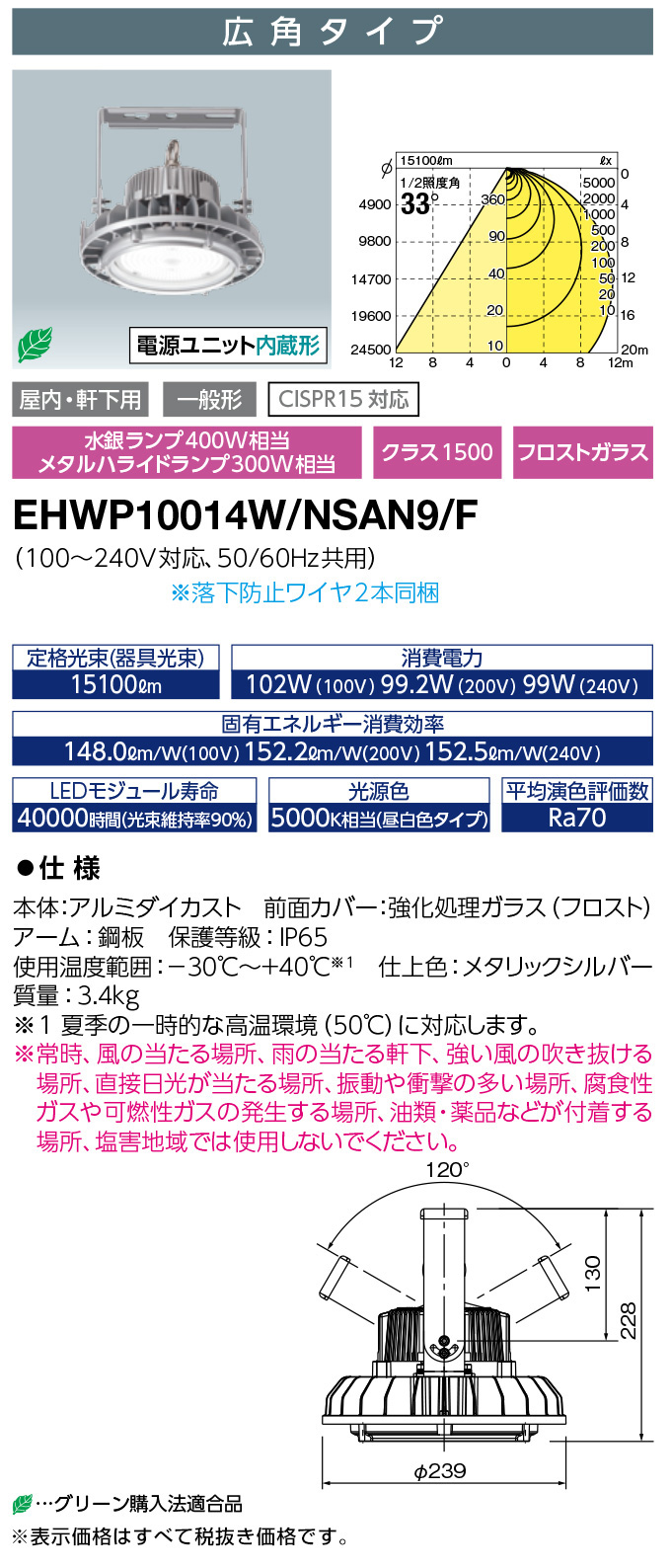 EHWP10014W/NSAN9/F