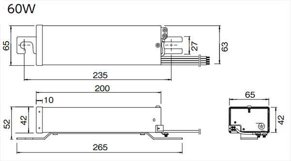 LE070035HSZ1/2.4-A2 || 電源ユニット 岩崎電気(IWASAKI) レディオックLEDライトバルブ60W・70W共用  100/200～242V対応 50/60Hz共用 口出線:800mm 収納可能ポール内径φ105.3(4B)以上 使用温度(-25～+40℃) (旧: LE070035HSZ1/2.4-A1)[br]