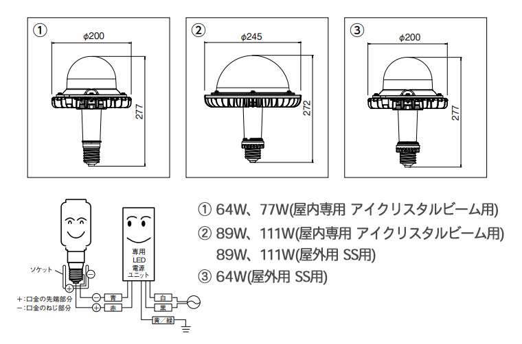 35％OFF 岩崎電気 レディオックＬＥＤアイランプSP LDRS60L-H-E39 HB 60W 電球色 電源ユニット別
